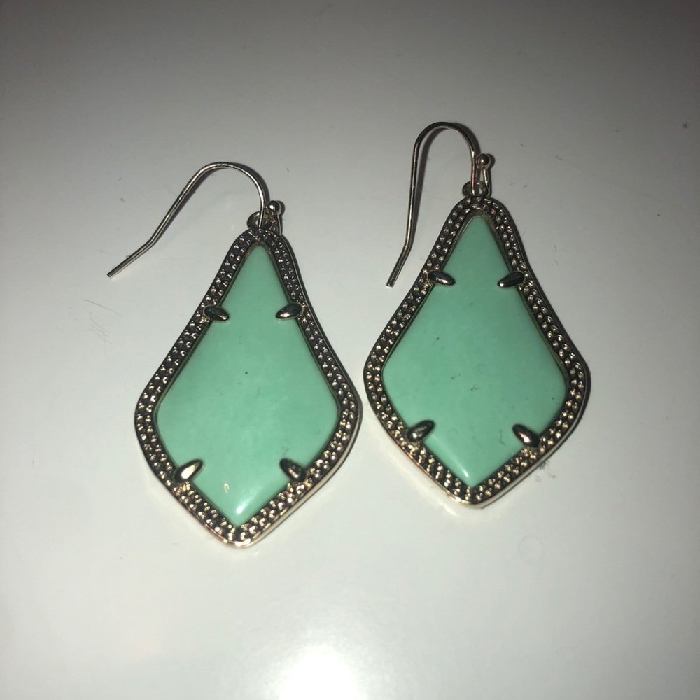 Kendra Scott Alex Drop Earrings - Mint Green